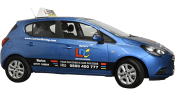 Marion Jenner's driving school car